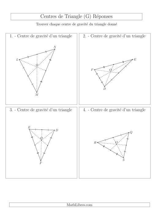 Centres de Gravité des Triangles Aiguës (G) page 2