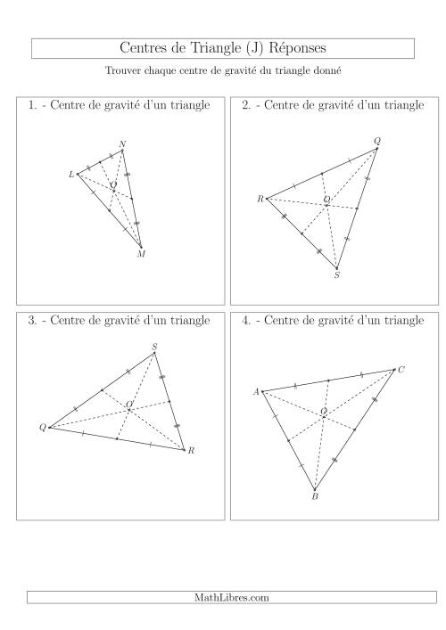 Centres de Gravité des Triangles Aiguës (J) page 2