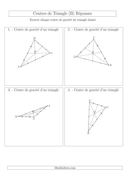 Centres de Gravité des Triangles Aiguës et Obtus (B) page 2
