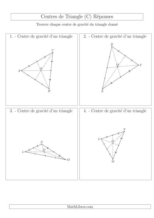 Centres de Gravité des Triangles Aiguës et Obtus (C) page 2