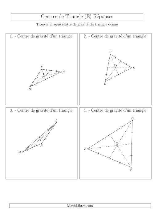 Centres de Gravité des Triangles Aiguës et Obtus (E) page 2