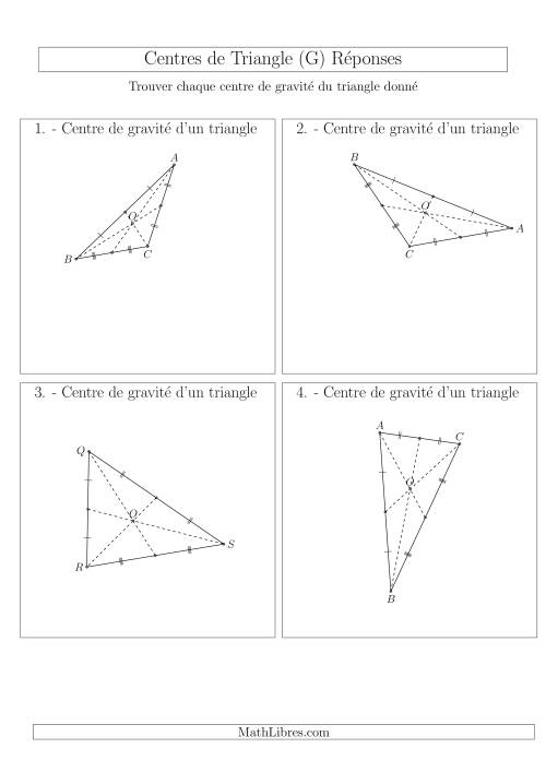 Centres de Gravité des Triangles Aiguës et Obtus (G) page 2