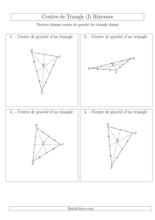 Centres de Gravité des Triangles Aiguës et Obtus (I) page 2
