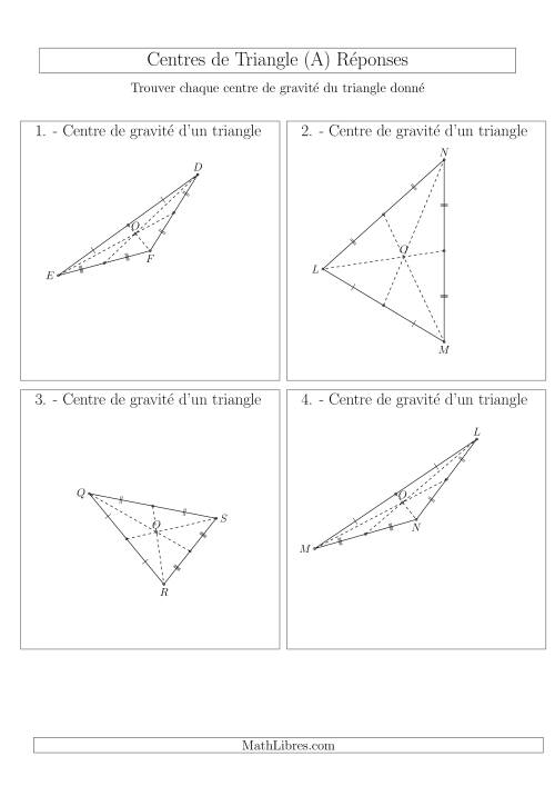 Centres de Gravité des Triangles Aiguës et Obtus (Tout) page 2