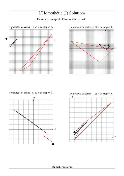 Homothéties de figures à 3 sommets (J) page 2