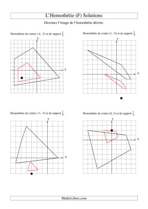 Homothéties de figures à 4 sommets (F) page 2