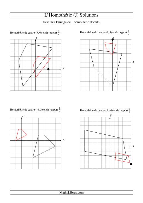 Homothéties de figures à 4 sommets (J) page 2