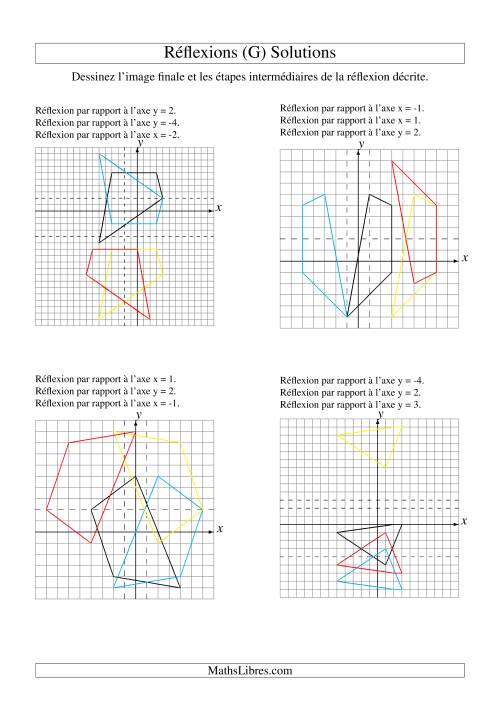 Réflexion de figures à 4 sommets -- 3 étapes (G) page 2