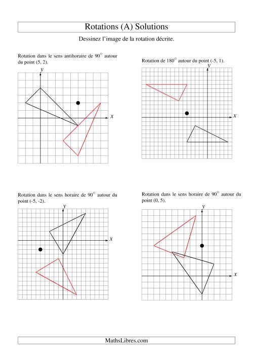 Rotation de figures à 3 sommets (A) page 2