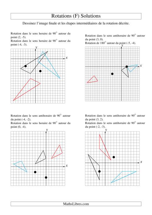 Rotation de figures à 3 sommets -- 2 étapes (F) page 2