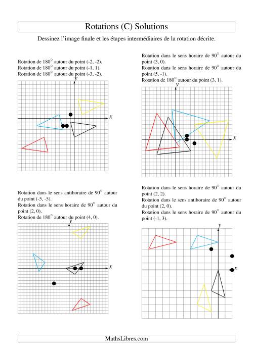 Rotation de figures à 3 sommets -- 3 étapes (C) page 2