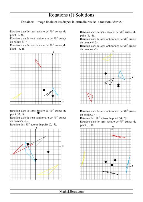 Rotation de figures à 3 sommets -- 3 étapes (J) page 2