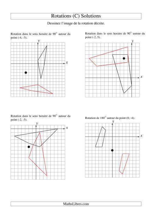 Rotation de figures à 4 sommets (C) page 2