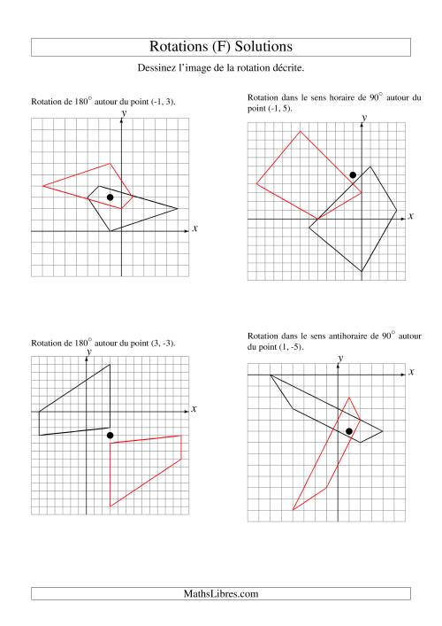 Rotation de figures à 4 sommets (F) page 2
