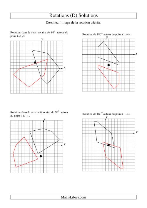 Rotation de figures à 5 sommets (D) page 2