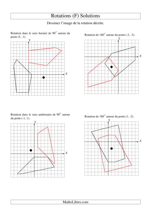 Rotation de figures à 5 sommets (F) page 2