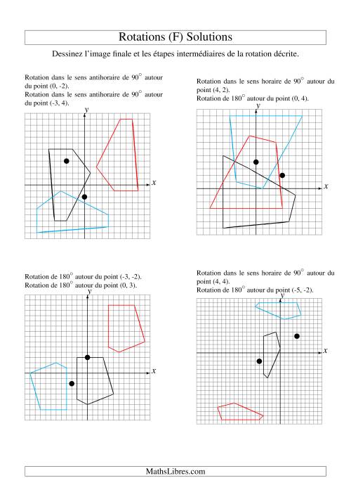 Rotation de figures à 5 sommets -- 2 étapes (F) page 2