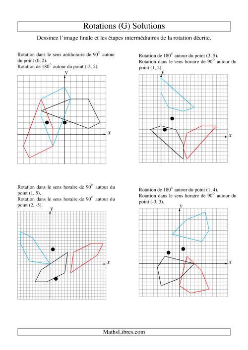Rotation de figures à 5 sommets -- 2 étapes (G) page 2