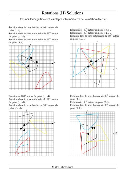 Rotation de figures à 5 sommets -- 3 étapes (H) page 2