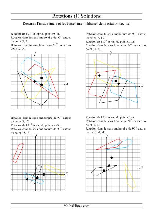 Rotation de figures à 5 sommets -- 3 étapes (J) page 2