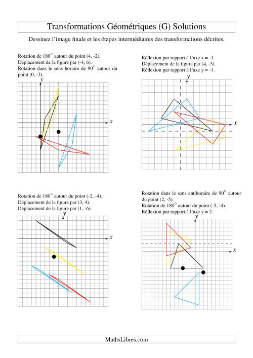 Transformation variées (sans homothétie) -- Figures à 3 sommets -- 3 étapes (G) page 2