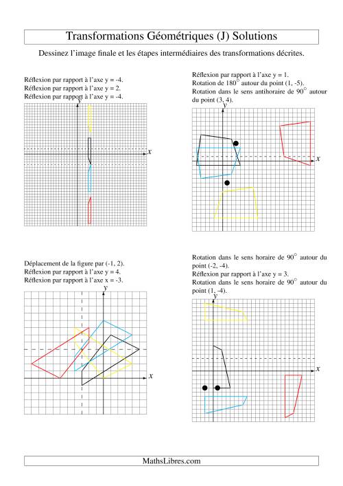 Transformation variées (sans homothétie) -- Figures à 4 sommets -- 3 étapes (J) page 2