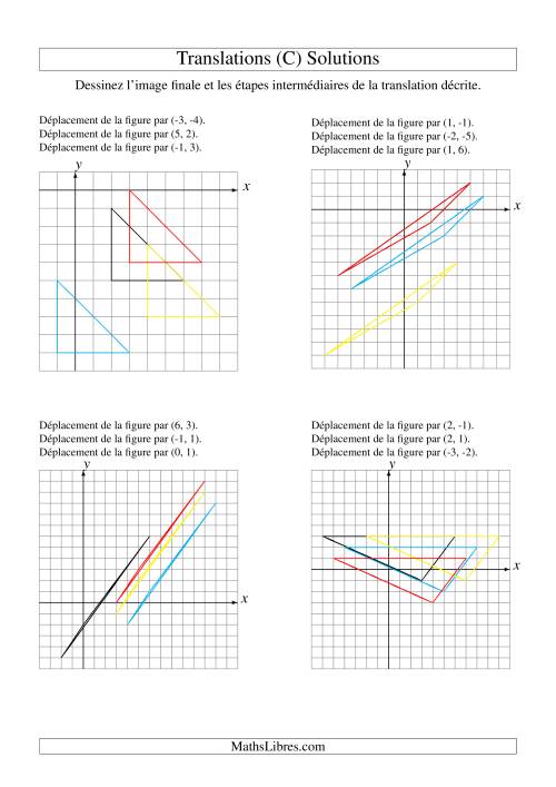 Translation de figures à 3 sommets -- Max 6 unités -- 3 étapes (C) page 2