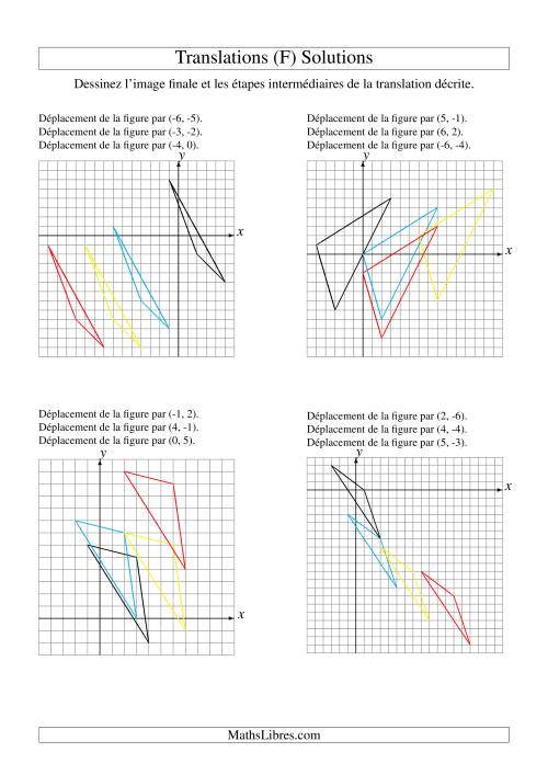 Translation de figures à 3 sommets -- Max 6 unités -- 3 étapes (F) page 2