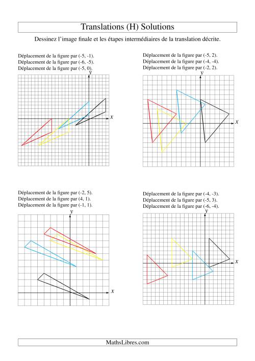 Translation de figures à 3 sommets -- Max 6 unités -- 3 étapes (H) page 2