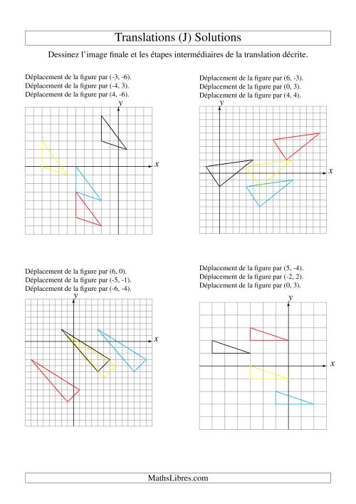 Translation de figures à 3 sommets -- Max 6 unités -- 3 étapes (J) page 2