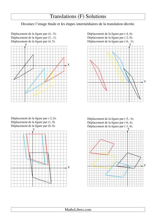 Translation de figures à 4 sommets -- Max 6 unités -- 3 étapes (F) page 2