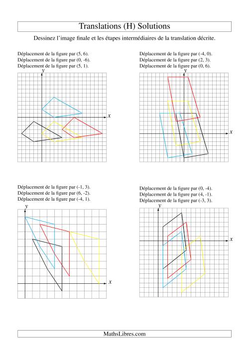 Translation de figures à 4 sommets -- Max 6 unités -- 3 étapes (H) page 2