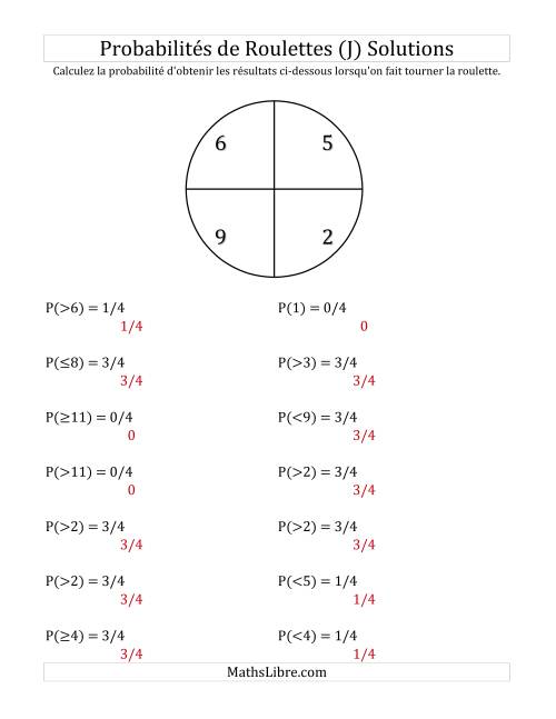 Probabilité -- Roulette à 4 sections (J) page 2