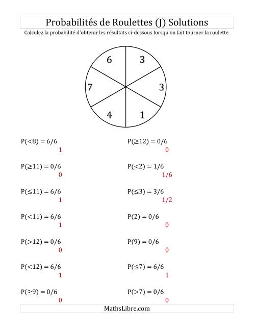 Probabilité -- Roulette à 6 sections (J) page 2
