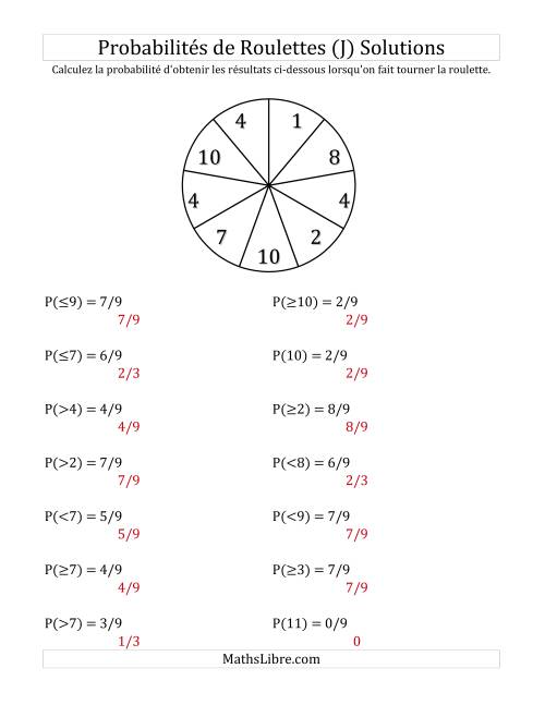 Probabilité -- Roulette à 9 sections (J) page 2