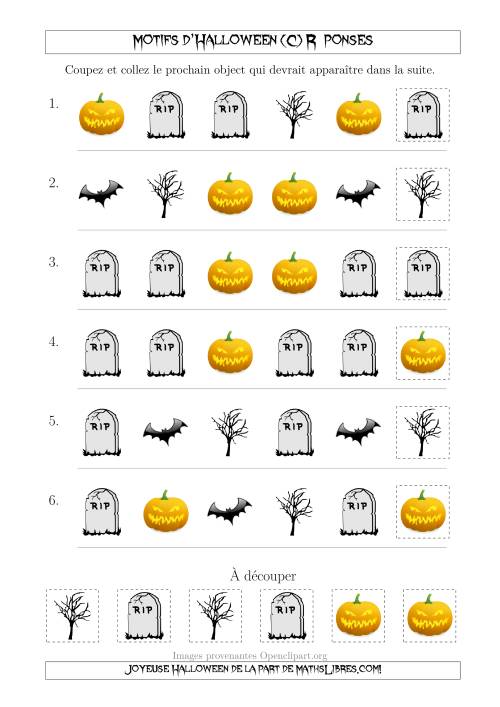 Images de Motifs d'Halloween Effrayants avec une Seule Particularité (Forme) (C) page 2