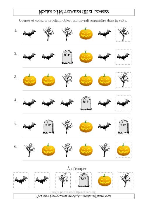 Images de Motifs d'Halloween Effrayants avec une Seule Particularité (Forme) (E) page 2