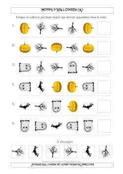 Images de Motifs d'Halloween Effrayants avec Deux Particularités (Forme & Rotation)