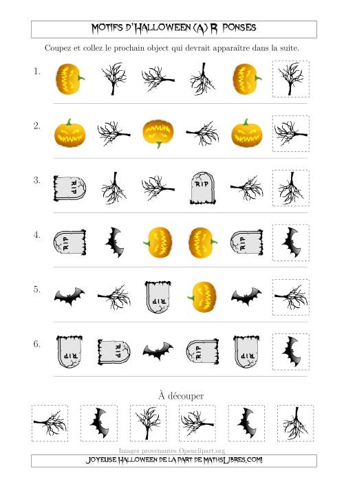 Images de Motifs d'Halloween Effrayants avec Deux Particularités (Forme & Rotation) (A) page 2