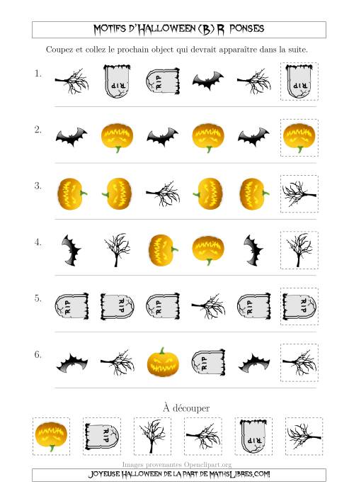Images de Motifs d'Halloween Effrayants avec Deux Particularités (Forme & Rotation) (B) page 2