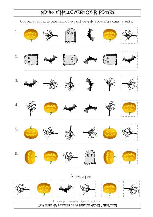 Images de Motifs d'Halloween Effrayants avec Deux Particularités (Forme & Rotation) (C) page 2