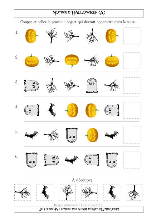 Images de Motifs d'Halloween Effrayants avec Deux Particularités (Forme & Rotation) (Tout)
