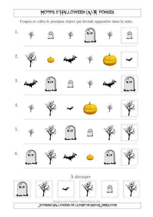 Images de Motifs d'Halloween Effrayants avec Deux Particularités (Forme & Taille) (A) page 2