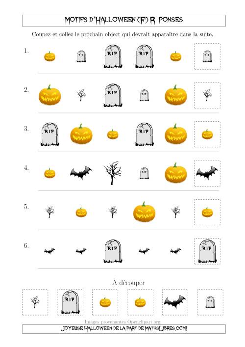 Images de Motifs d'Halloween Effrayants avec Deux Particularités (Forme & Taille) (F) page 2
