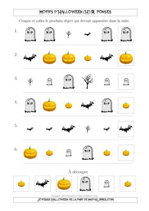 Images de Motifs d'Halloween Effrayants avec Deux Particularités (Forme & Taille) (H) page 2