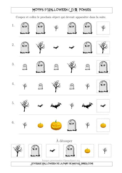 Images de Motifs d'Halloween Effrayants avec Deux Particularités (Forme & Taille) (J) page 2