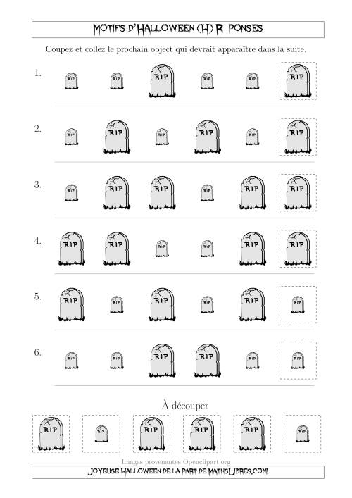 Images de Motifs d'Halloween Effrayants avec Une Seule Particularité (Taille) (H) page 2