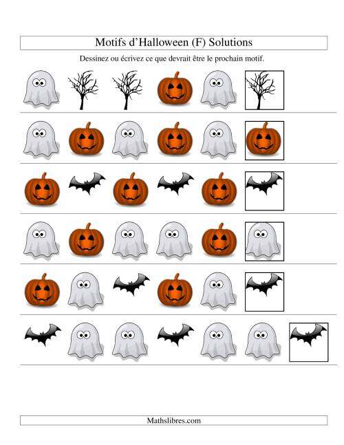 Images de Motifs d'Halloween avec Deux Particularités (forme) (F) page 2
