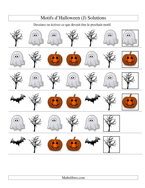 Images de Motifs d'Halloween avec Deux Particularités (forme) (J) page 2
