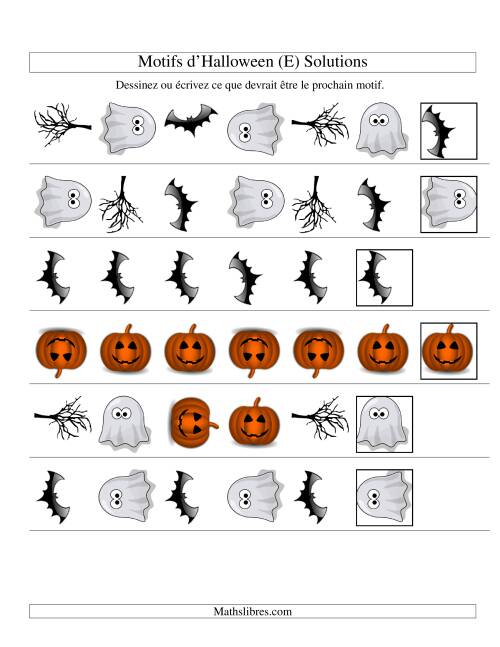 Images de Motifs d'Halloween avec Deux Particularités (forme & rotation) (E) page 2